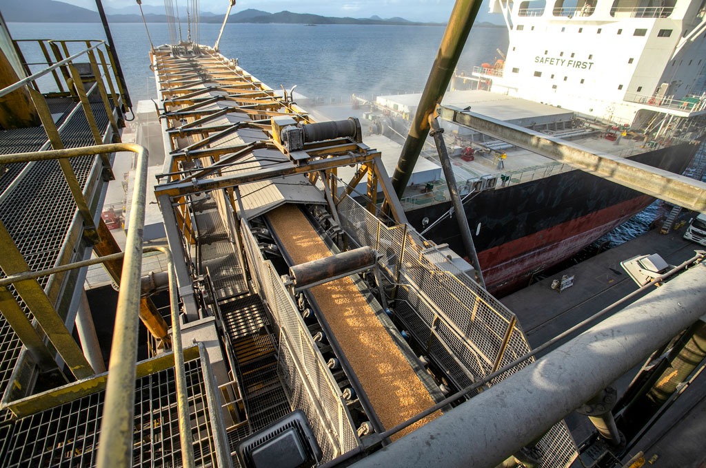 Exportação de milho a granel cresce 161% no Porto de Paranaguá